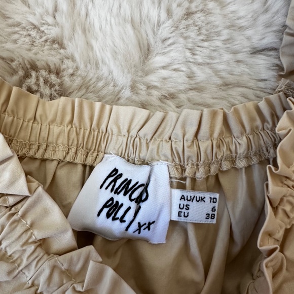 Princess Polly Daniela Mini Dress Tan - Picture 2 of 3